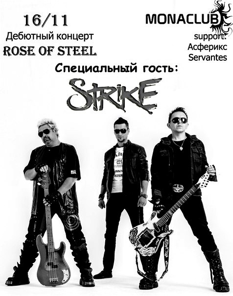 ROSE OF STEEL – дебютный концерт 16 ноября  2013г.